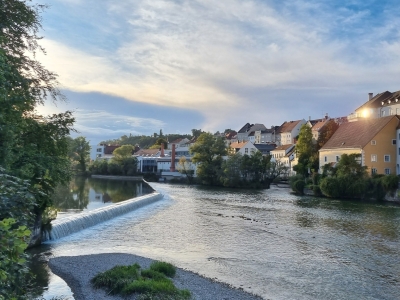 Stadt Steyr an zwei Flüssen