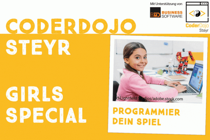 CoderDojo Steyr Girls Special am 4.3.2023 bei BMD